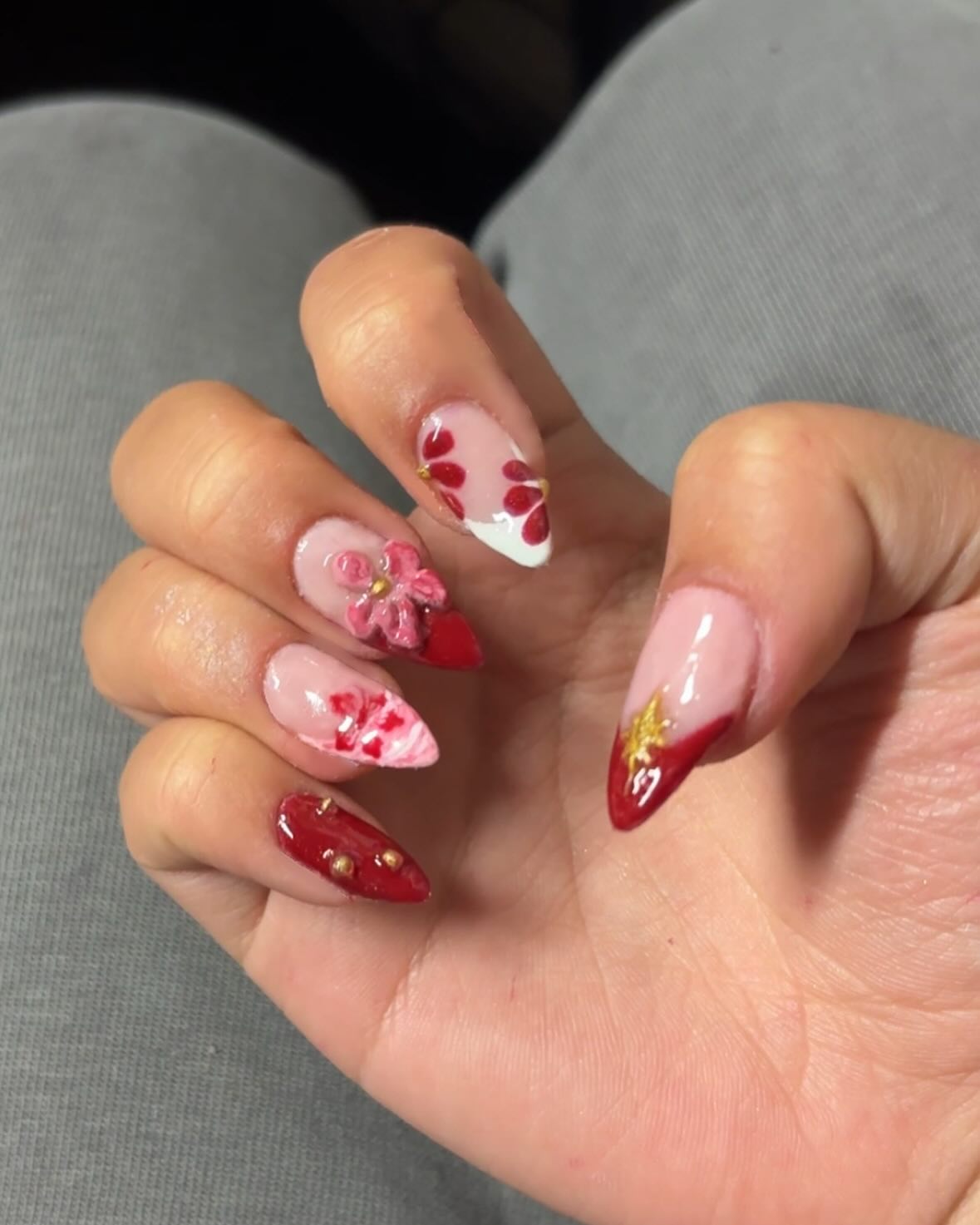 Red ♥️ #nails
